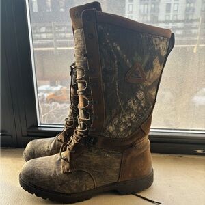 Rocky Low Country Snake Boots - Brown and Black